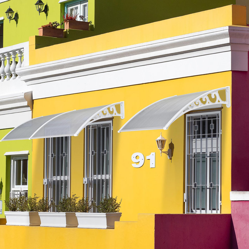 79X40" Door Window Outdoor Awning Patio Cover UV Rain Protection 2 Whole Polycarbonate